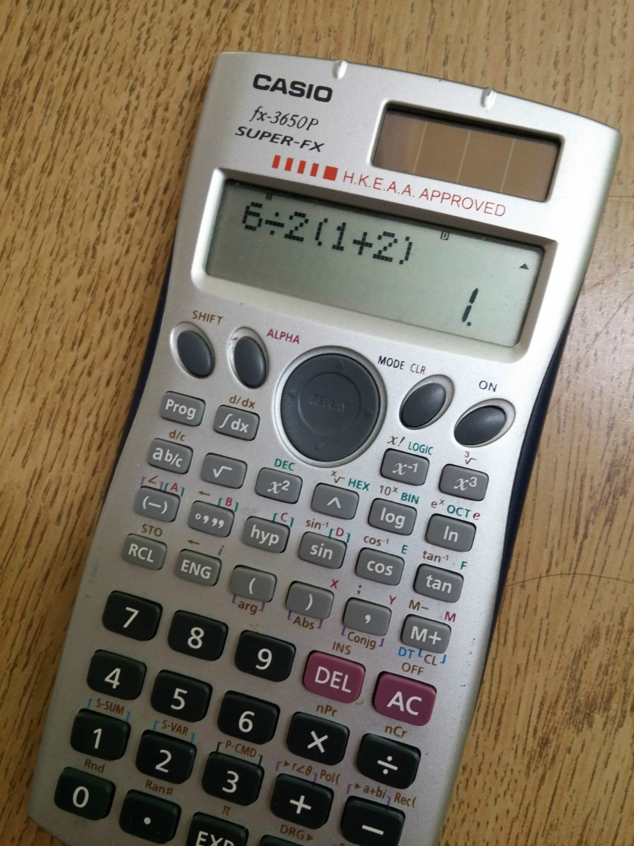 My
Casio calculator thinks that is 1.