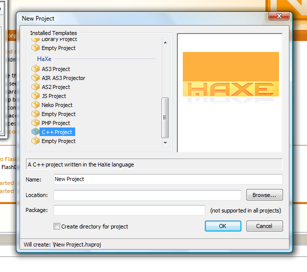 FlashDevelop has build in support for haXe as well as
ActionScript.